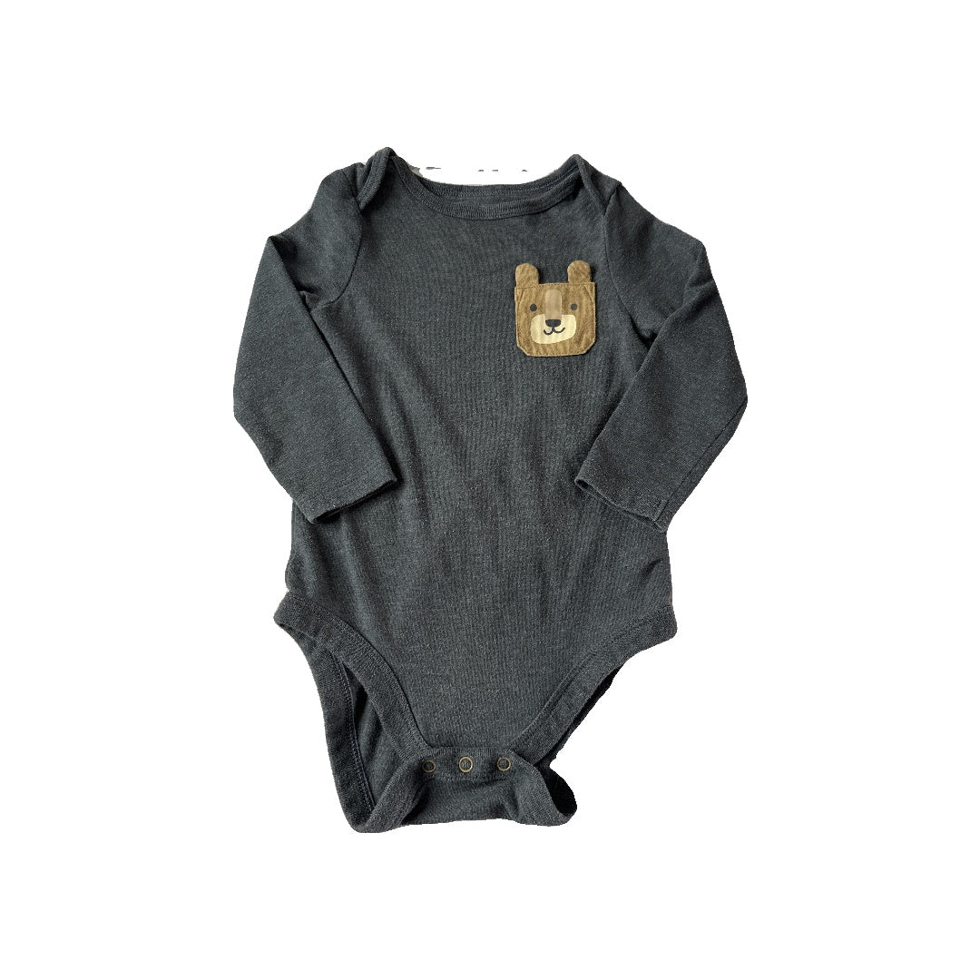 Cat & Jack Boys Grey Onesie Size: 12 months Grey