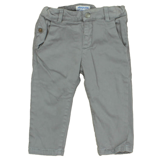 Mayoral Boys Grey Pants Size: 9 Months Grey