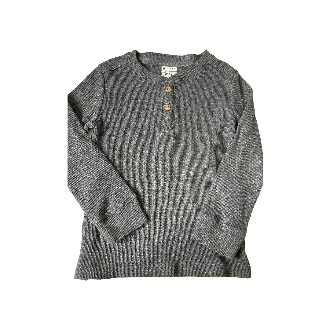 Unisex Grey Long Sleeve Shirt Size: 4T Grey