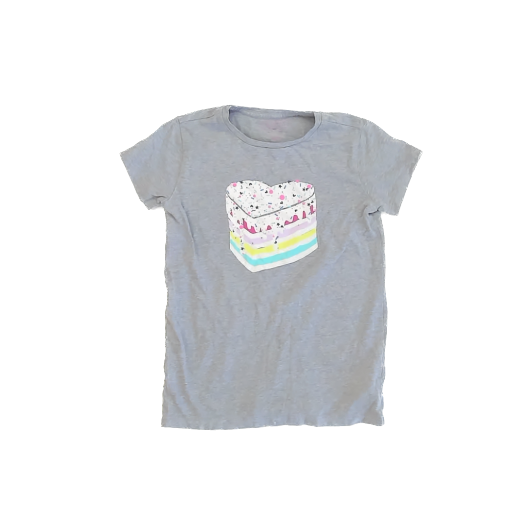 Crewcuts Girls Grey T-Shirt Size: 8-9 Years Grey