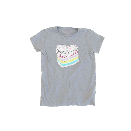 Crewcuts Girls Grey T-Shirt Size: 8-9 Years Grey