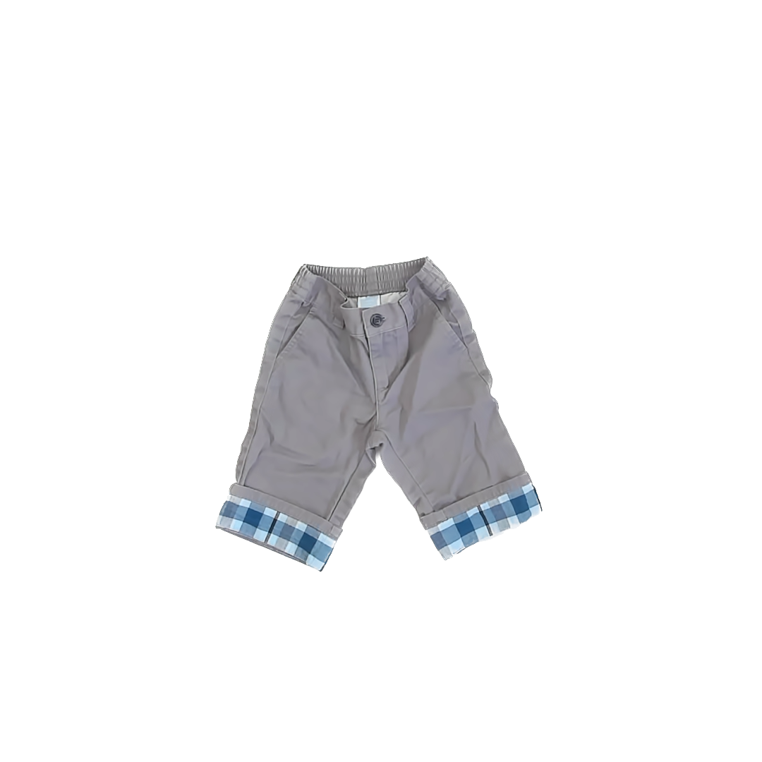 Janie and Jack Boys Grey Pants Size: 3-6 Months Grey