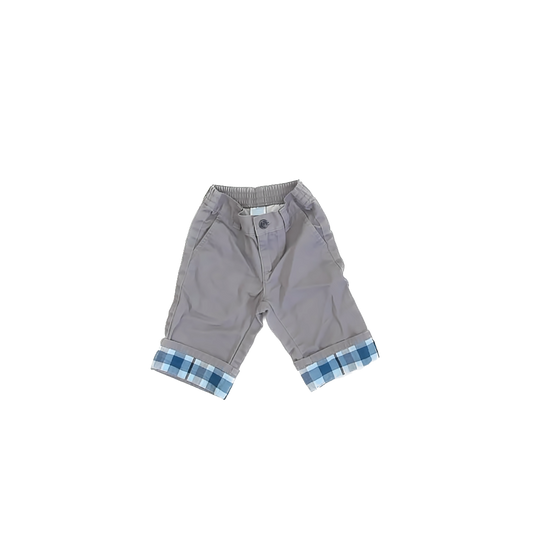 Janie and Jack Boys Grey Pants Size: 3-6 Months Grey