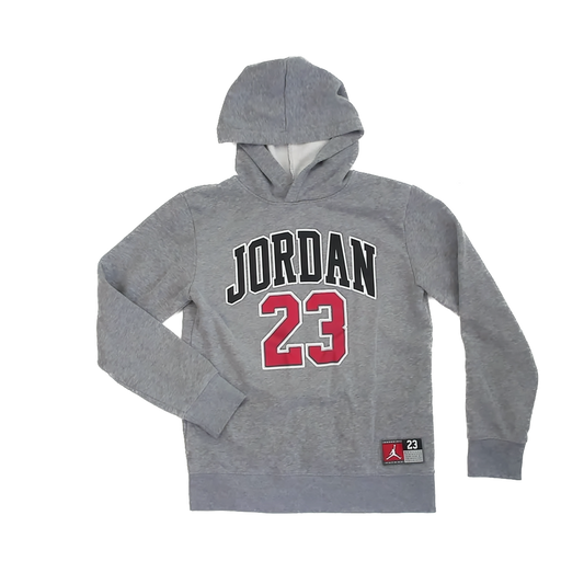 Air Jordan Boys Grey Hoodie Size: 12-13 Years Grey