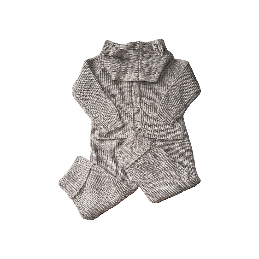 Jamie Kay Unisex Grey Long Sleeve Outfit Size: 2T Grey