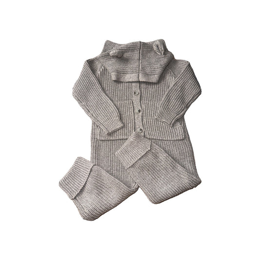 Jamie Kay Unisex Grey Long Sleeve Outfit Size: 2T Grey