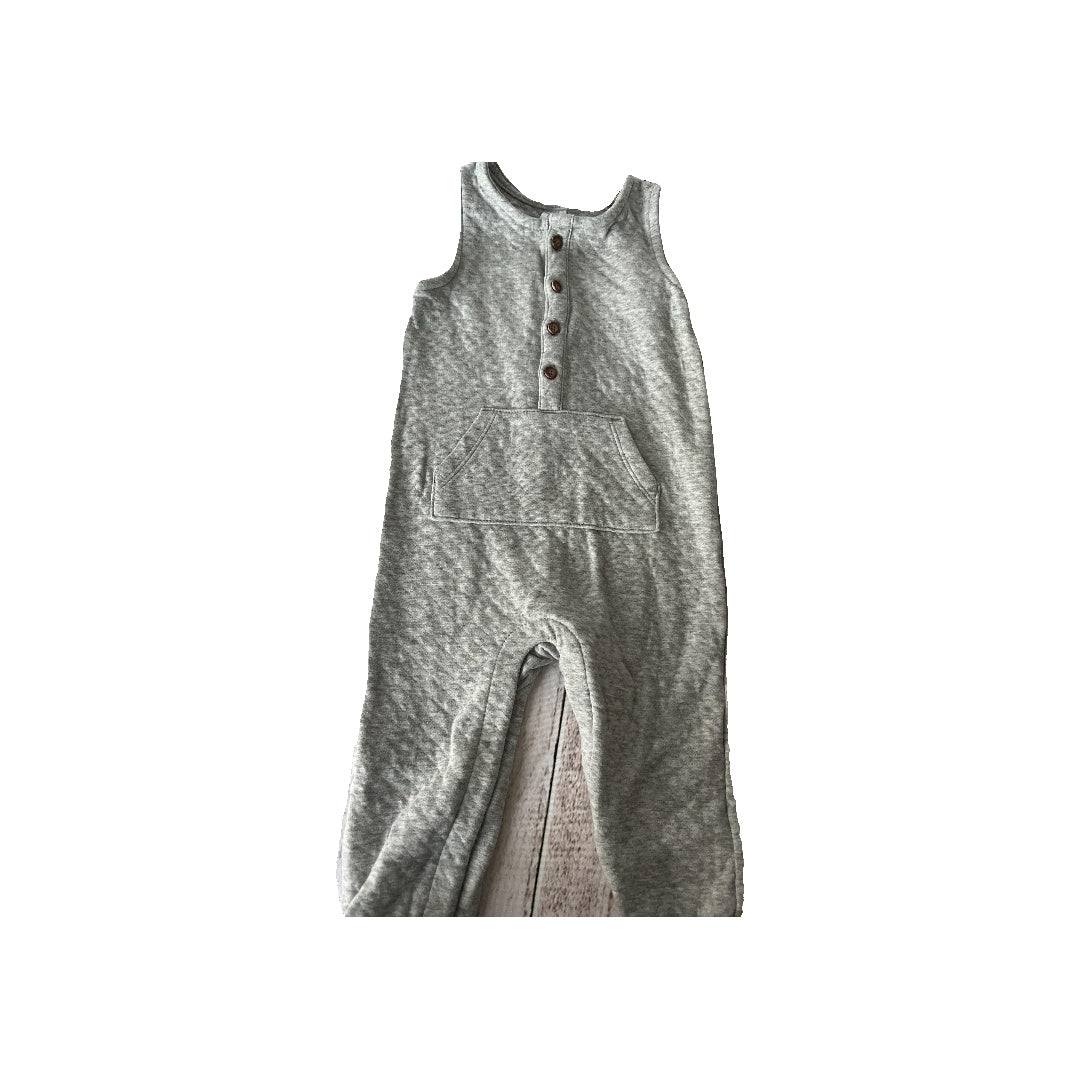 Just Born Unisex Grey Romper Size: 18 months Grey