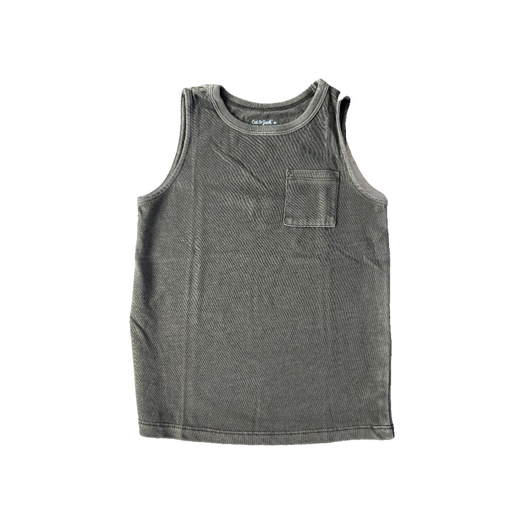 Cat & Jack Unisex Grey Tank Top Size: 3T Grey