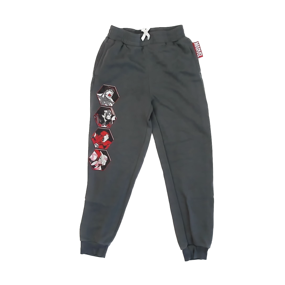 Marvel Boys Grey Casual Pants Size: L (10-12) Grey