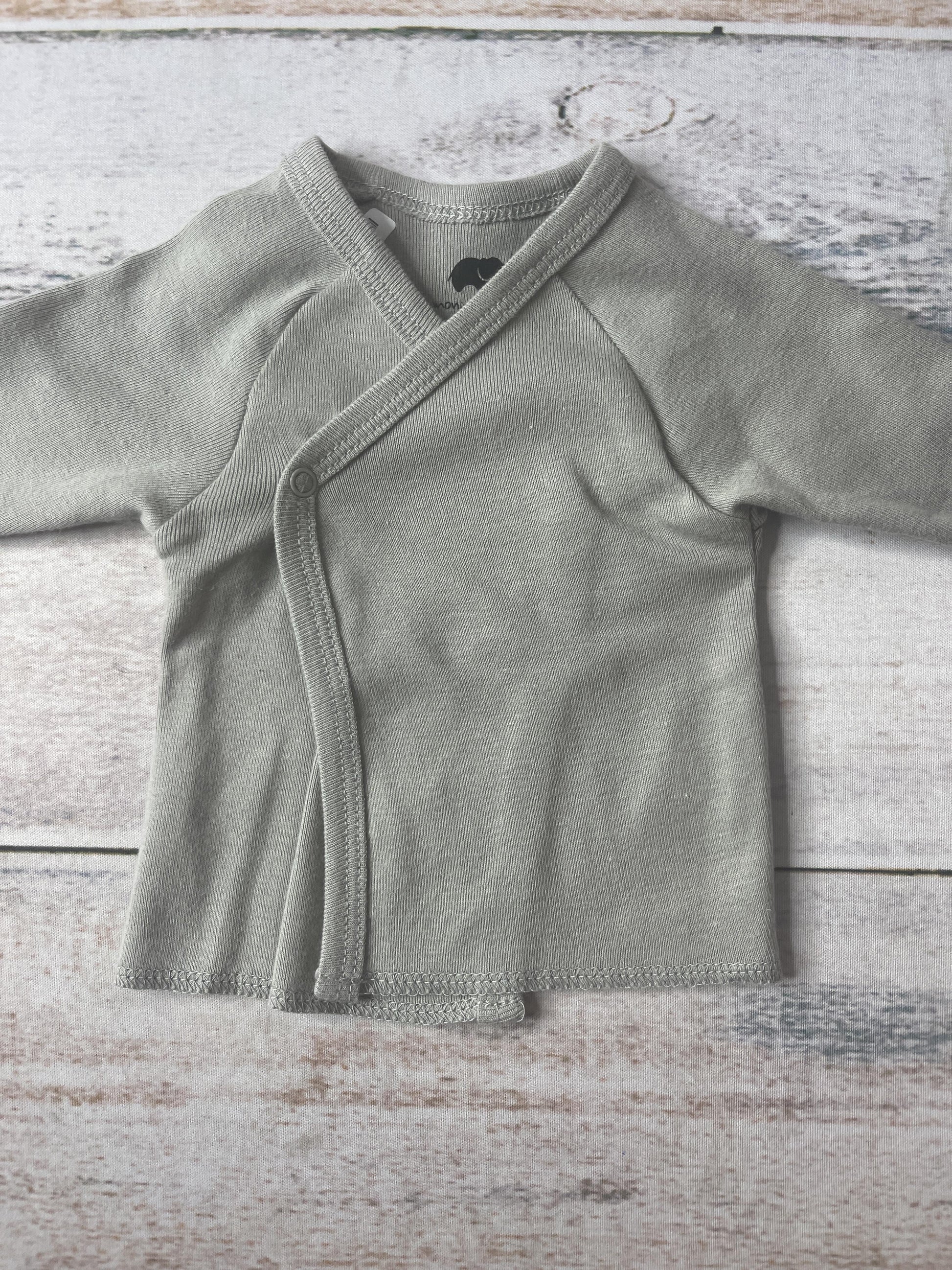 Monica + Andy Unisex Grey Shirt Size: Preemie Grey
