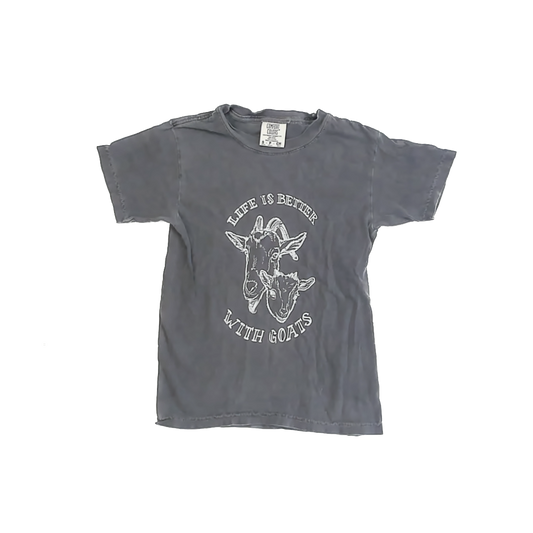 Comfort Colors Girls Grey T-Shirt Size: 8 Years Grey