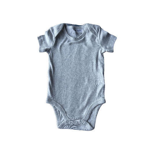 Mac & Moon Unisex Grey Onesie Size: 9 months Grey
