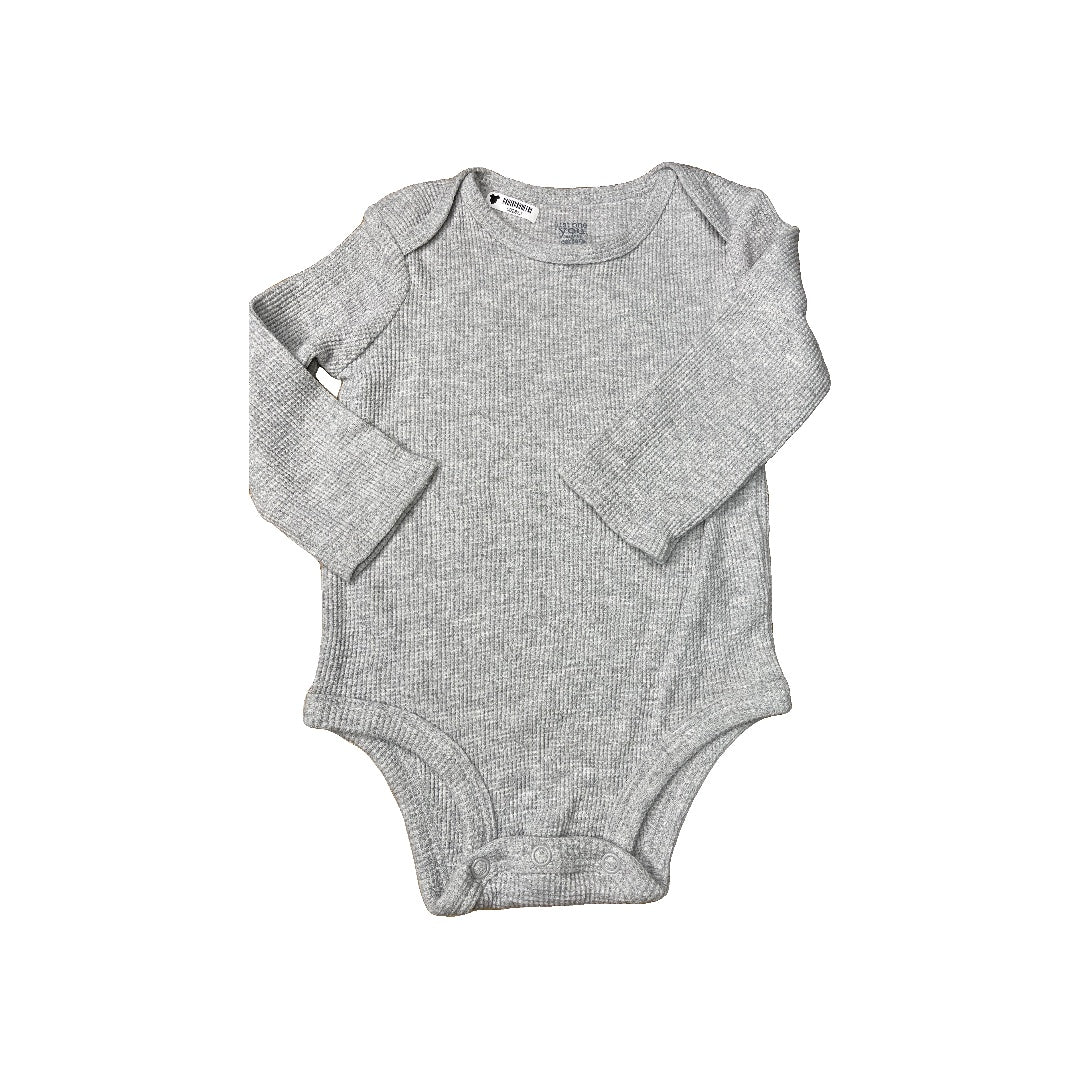 Carters Unisex Grey Onesie Size: 9 months Grey