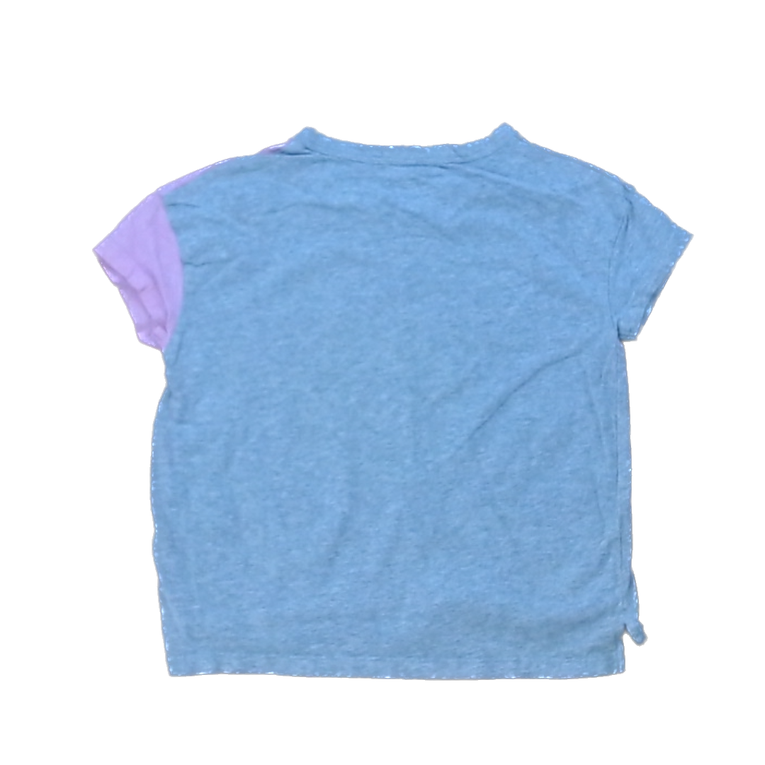 Rockets Of Awesome Girls Half Pink Half Gray | Weekend Short Sleeve Shirt Size: 6 Years Half Pink Half Gray | Weekend