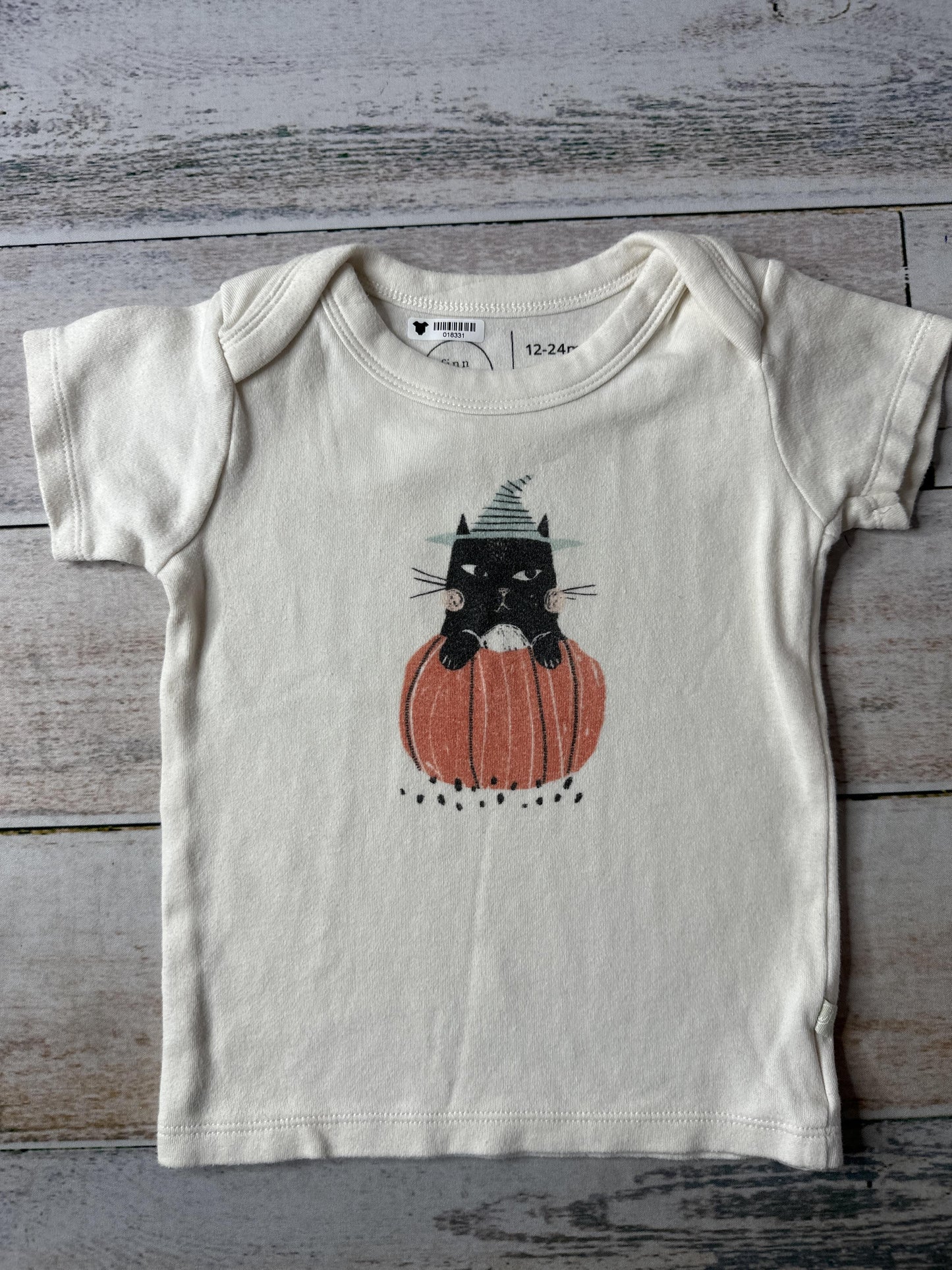 Finn + Emma Unisex Halloween | Cat T-Shirt Size: 12-18 months Halloween | Cat