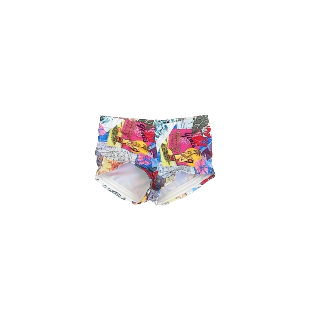 Contours Girls Hawaiian Trunks Size: 5T Hawaiian