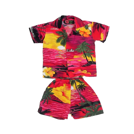 Unknown Boys Hawaiian Apparel Sets Size: *12-18 Months Hawaiian