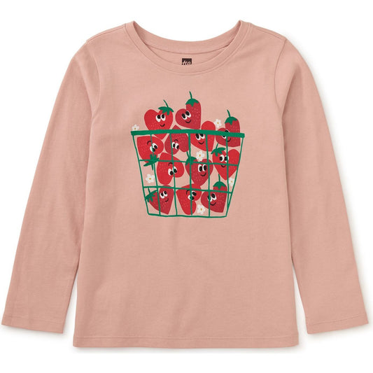 Tea Collection Girls Heart Berries T-Shirt Size: 9-12 Months Heart Berries