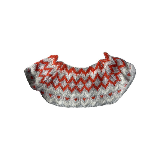 Cat & Jack Girls Hearts | pink | Grey Sweater Size: 4T Hearts | pink | Grey