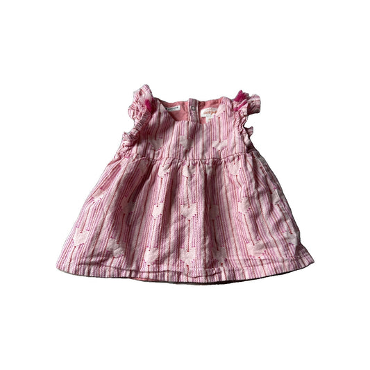 Cat & Jack Girls Hearts | pink Dress Size: 3-6 months Hearts | pink