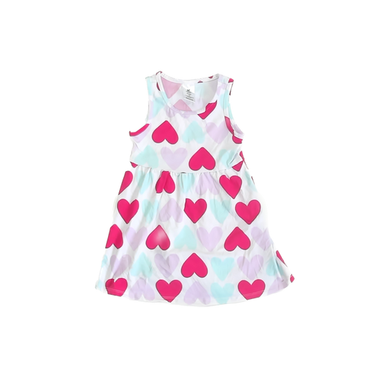 Member's Mark Girls Hearts Dress Size: 3T Hearts