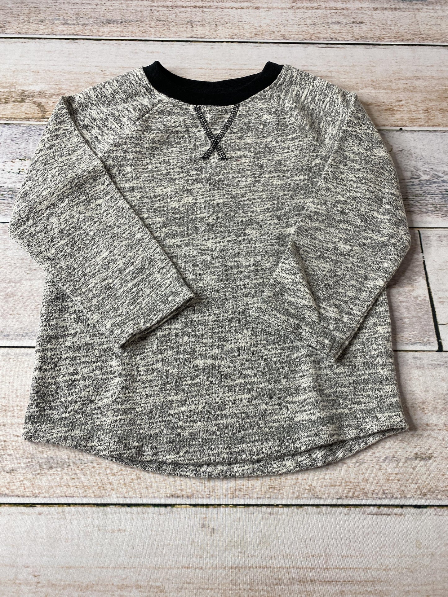 Cat & Jack Boys Heather | Black Long Sleeve Shirt Size: 2T Heather | Black