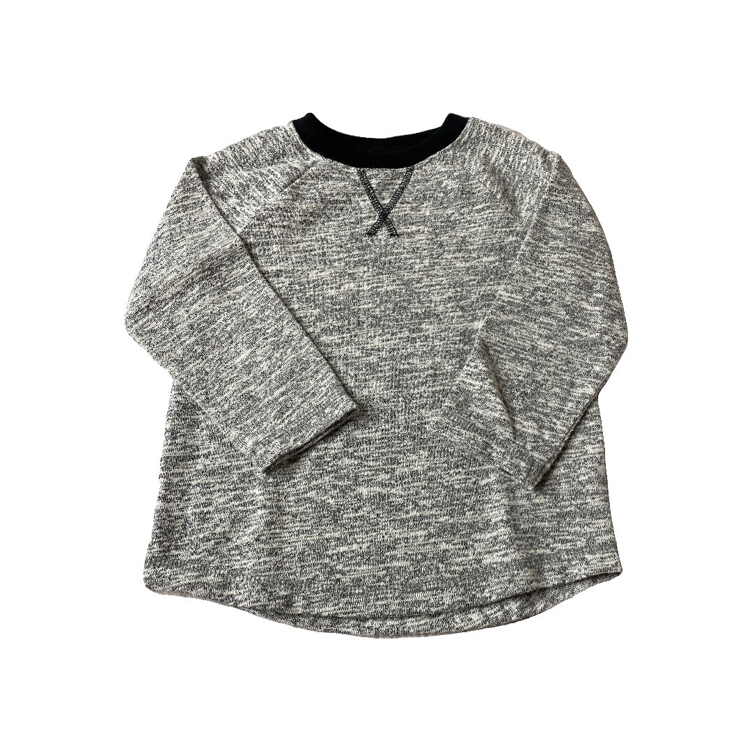 Cat & Jack Boys Heather | Black Long Sleeve Shirt Size: 2T Heather | Black