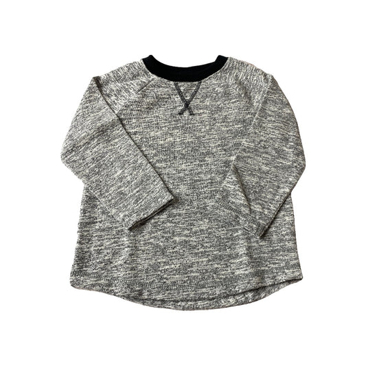 Cat & Jack Boys Heather | Black Long Sleeve Shirt Size: 2T Heather | Black