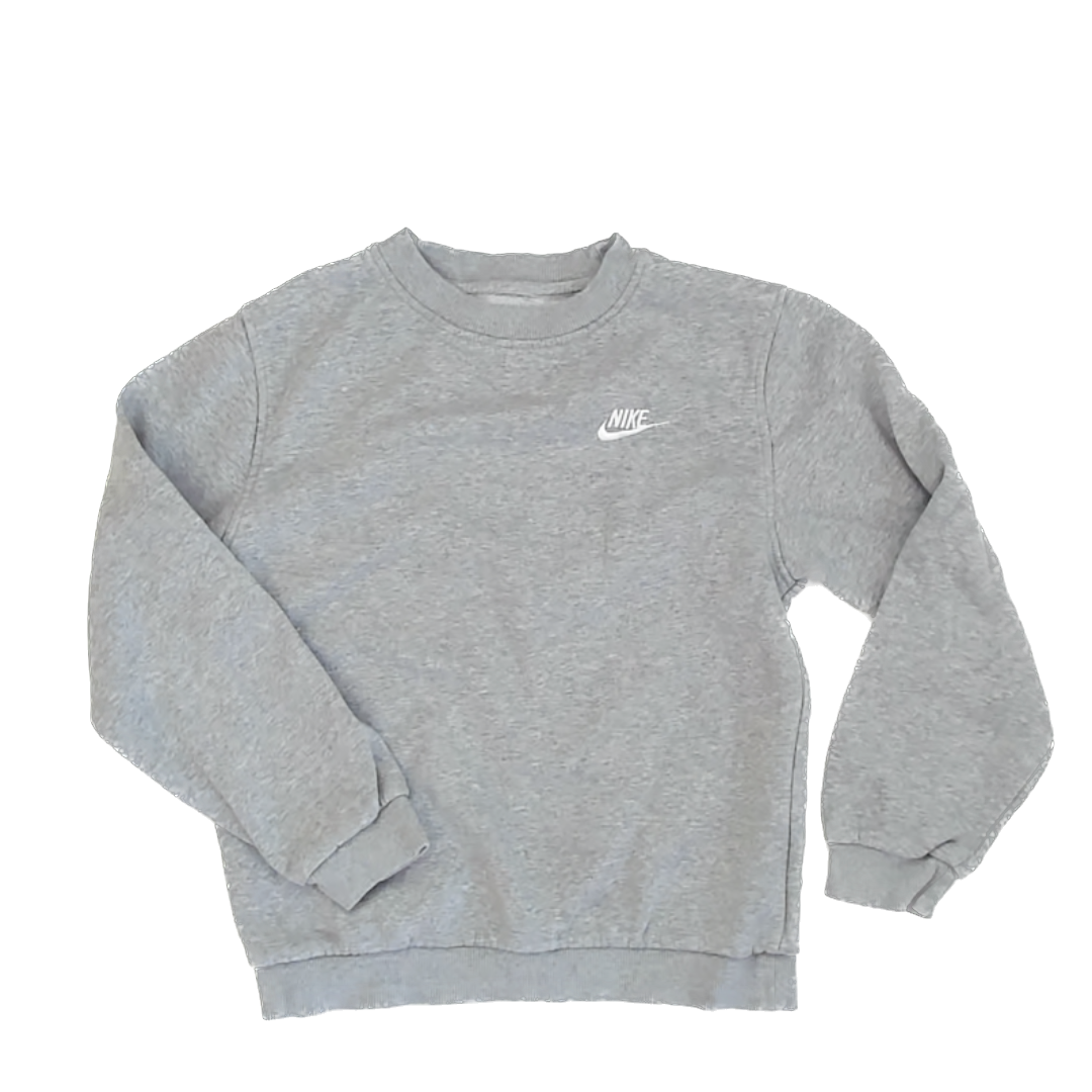 Nike Unisex Heather Grey Sweatshirt Size: 8-10 Years* Heather Grey