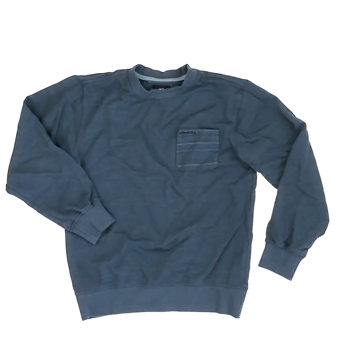 O'NEILL Boys Heather Navy Sweatshirt Size: L Heather Navy