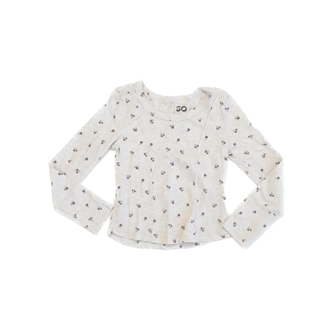 Sonoma Girls Heather Tan Long Sleeve Shirt Size: 8 Years Heather Tan