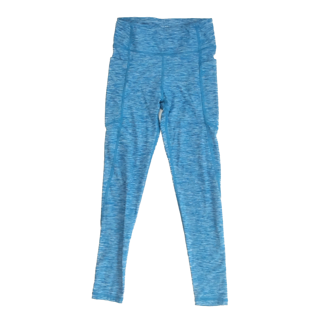 Hanna Andersson Girls Heathered Blue Athletic Pants Size: 12 Years Heathered Blue