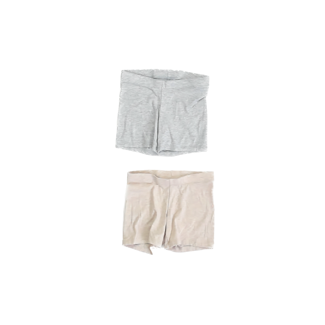 Member's Mark Girls Heathered Grey | Tan Shorts Size: 4-5T Heathered Grey | Tan