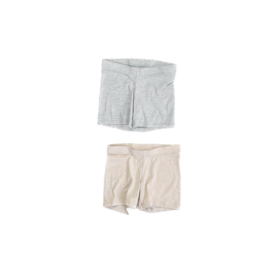 Member's Mark Girls Heathered Grey | Tan Shorts Size: 4-5T Heathered Grey | Tan