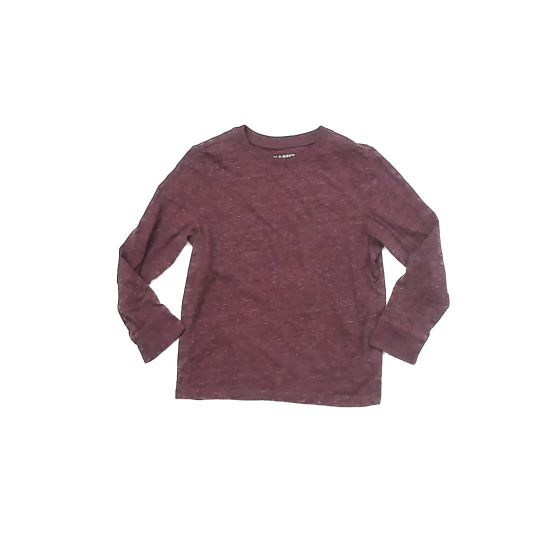 Old Navy Boys Heathered Maroon Long Sleeve T-Shirt Size: 5T Heathered Maroon