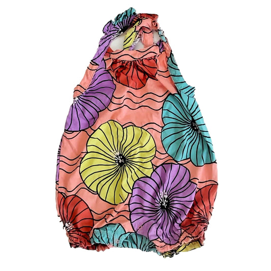 Tea Collection Girls Hibiscus Romper Size: 18-24 Months Hibiscus