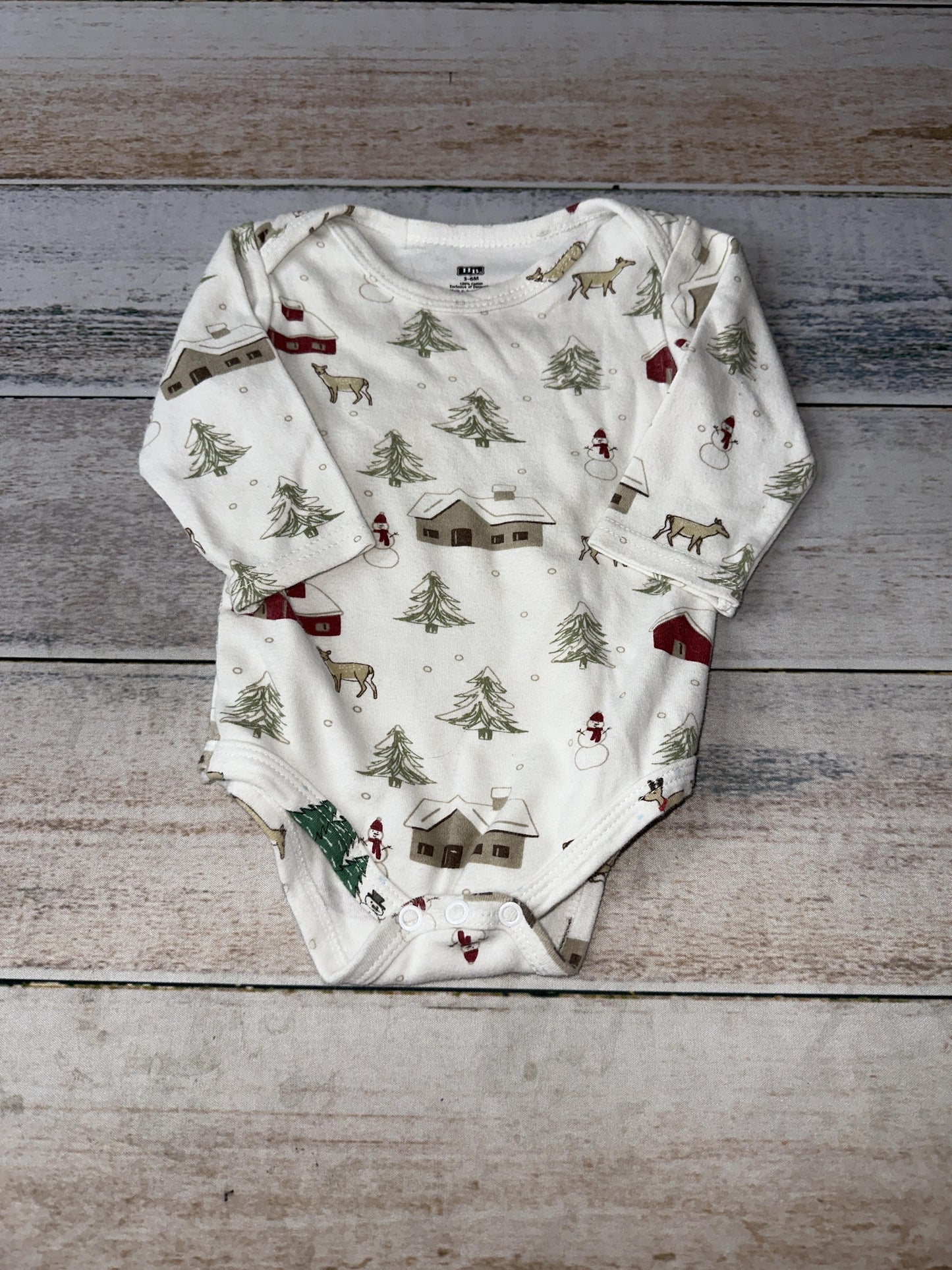 HB Unisex Holiday Onesie Size: 3-6 months Holiday