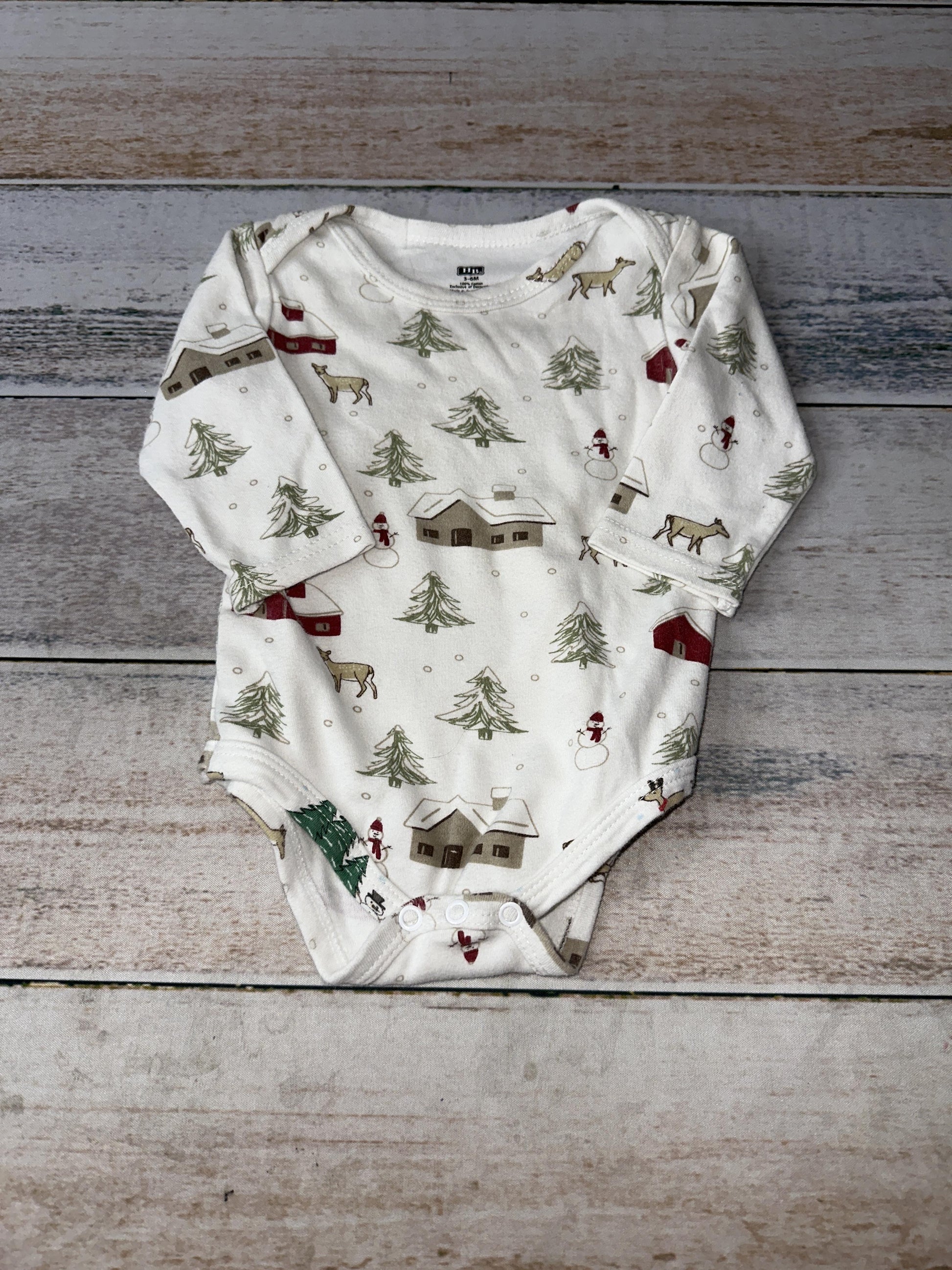 HB Unisex Holiday Onesie Size: 3-6 months Holiday