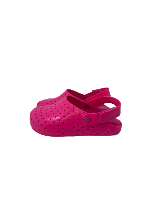Mini Melissa Girls Hot Pink Jelly Shoes Size: 9 Toddler Hot Pink Jelly