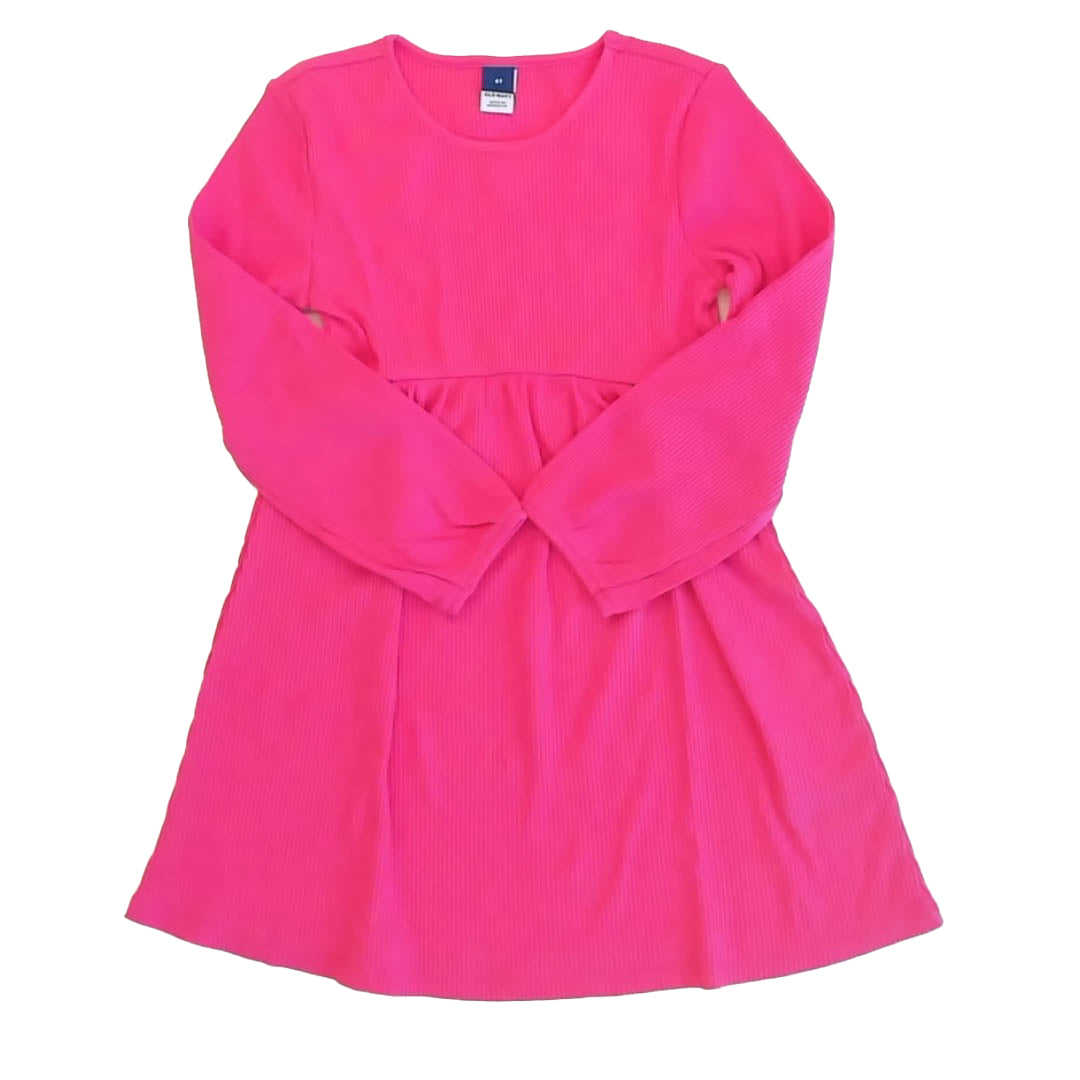 Old Navy Girls Hot Pink Dress Size: 6 Years Hot Pink