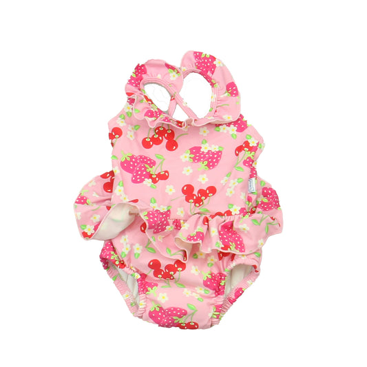 iPlay Girls Pink | Fruit 1-piece Swimsuit Size: 3-6 Months Pink | Fruit