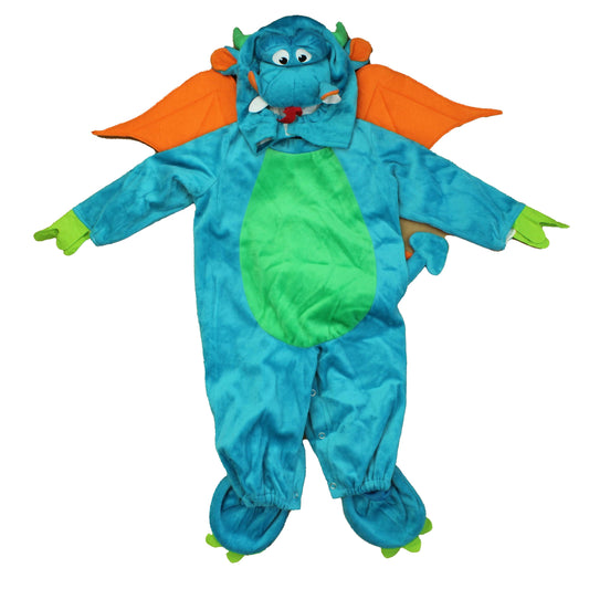 incharacter costumes Unisex Blue | Dragon Costume Size: 6-12 Months (S) Blue | Dragon