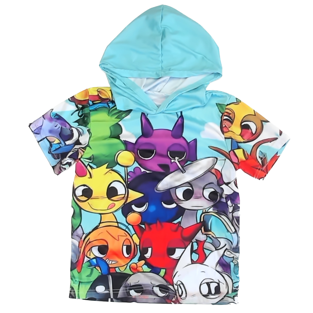 Unknown Boys Incredibox Sprunki Hoodie Size: 7-8 Years Incredibox Sprunki