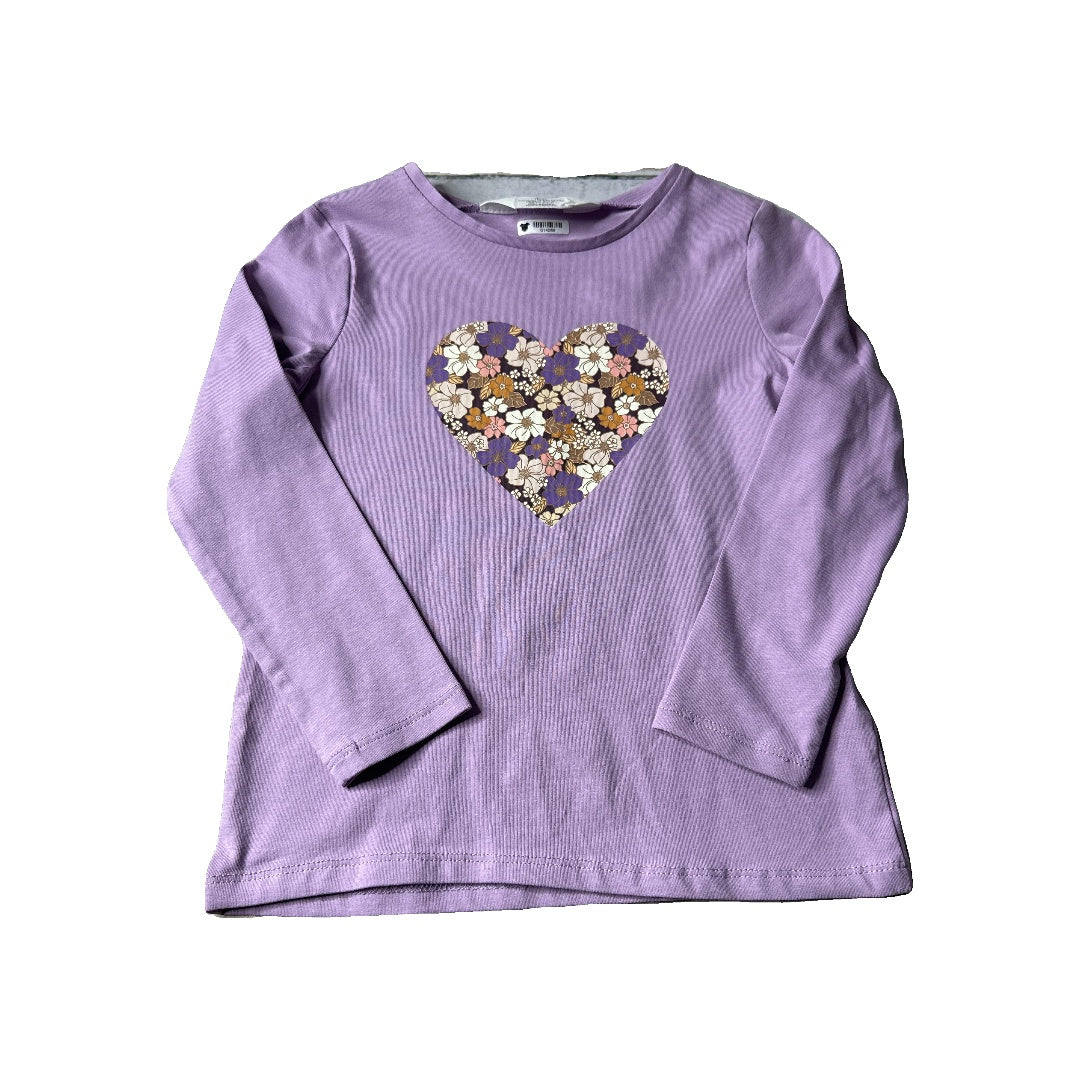 H&M Girls Indigo | Graphic Long Sleeve T-Shirt Size: 3T Indigo | Graphic
