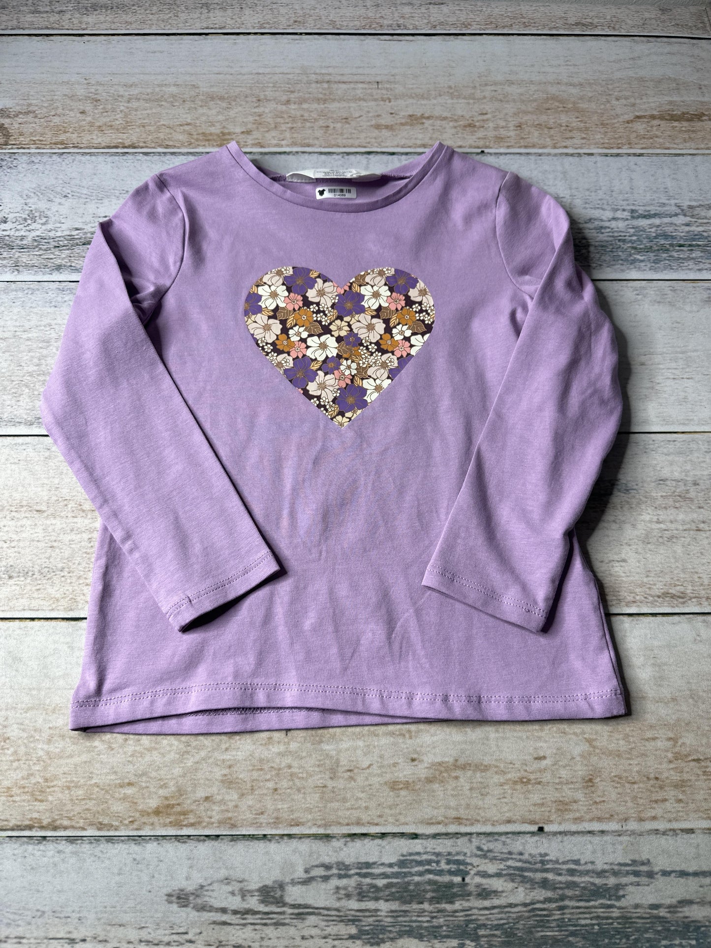 H&M Girls Indigo | Graphic Long Sleeve T-Shirt Size: 3T Indigo | Graphic