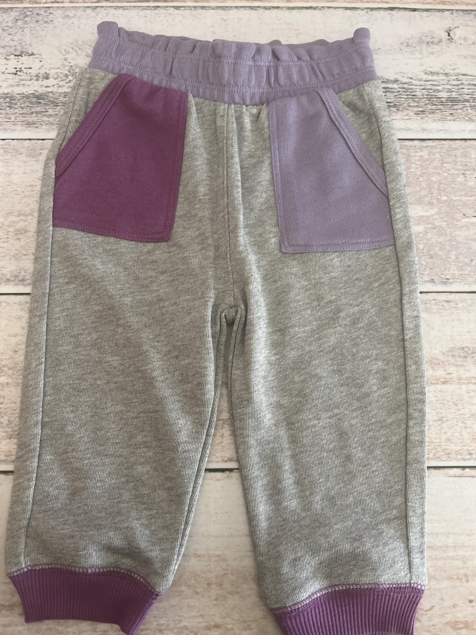 Splendid Girls Indigo | Grey Pants Size: 6-12 months Indigo | Grey