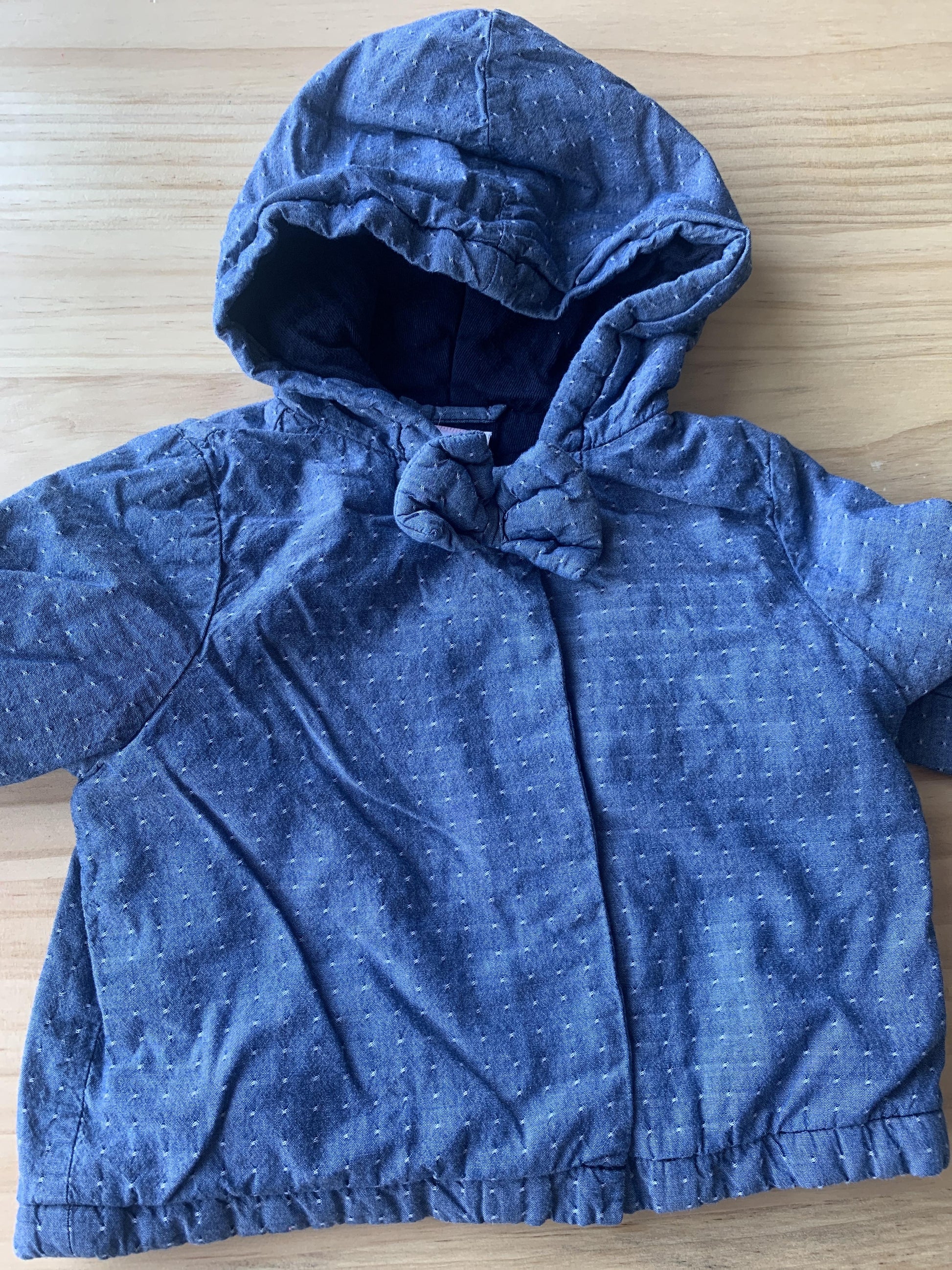 Girls Indigo | polka dot | White Jacket Size: 6-12 months Indigo | polka dot | White