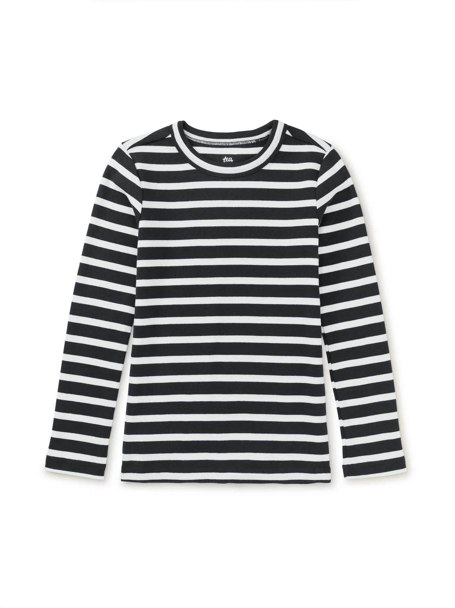 Tea Collection Girls Indigo Stripe Long Sleeve Shirt Size: 8 Years Indigo Stripe