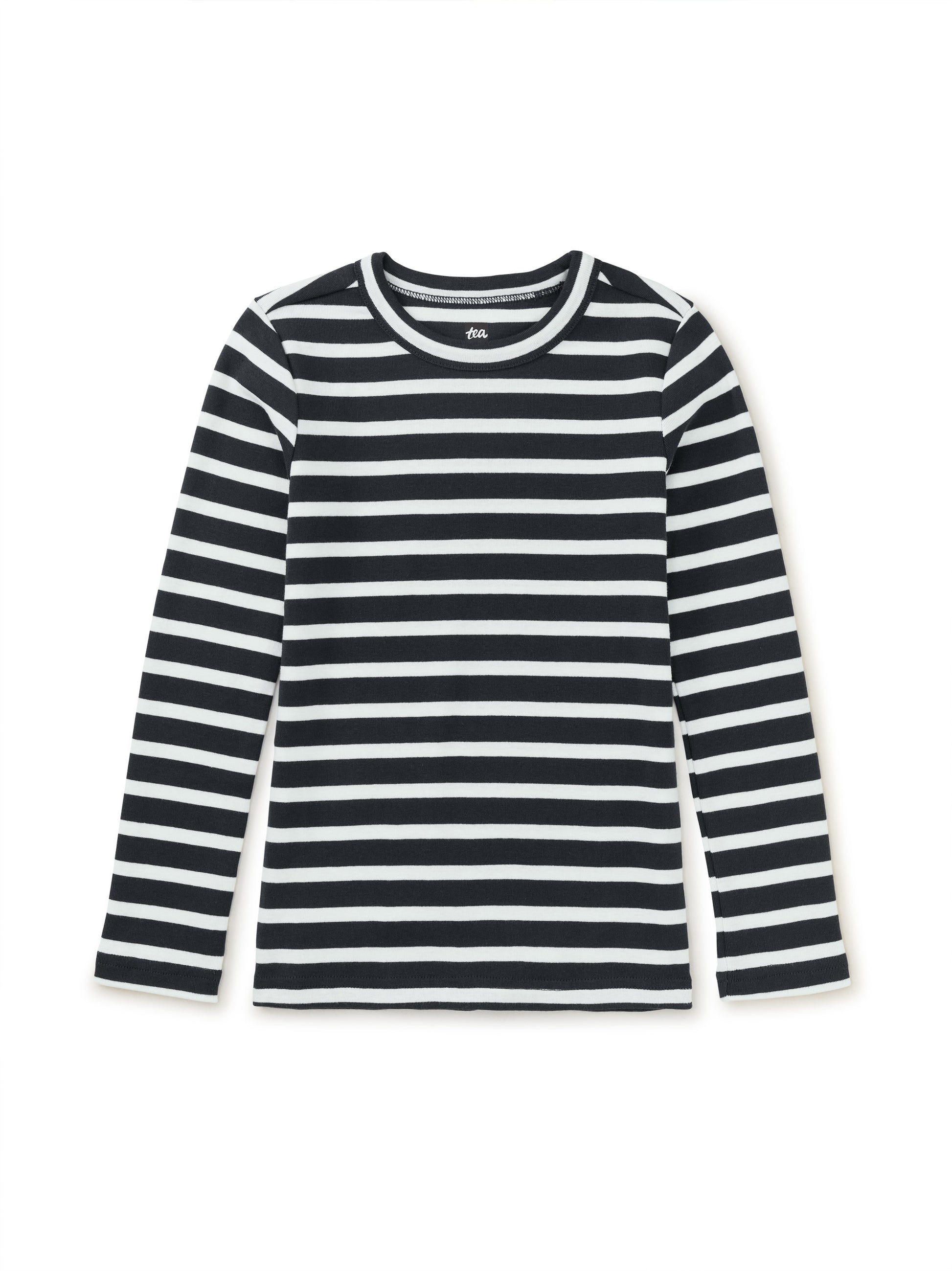 Tea Collection Girls Indigo Stripe Long Sleeve Shirt Size: 8 Years Indigo Stripe