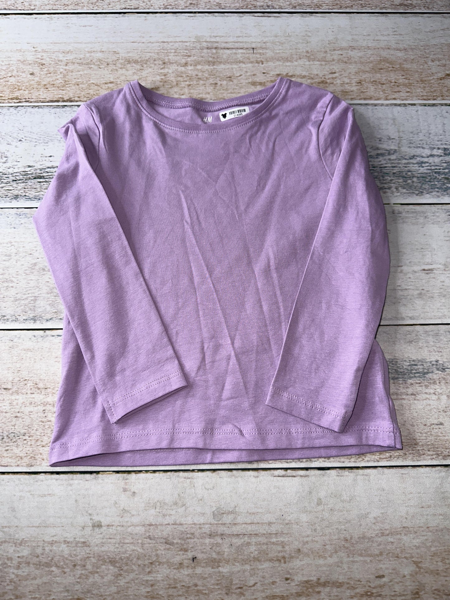H&M Girls Indigo Long Sleeve Shirt Size: 3T Indigo